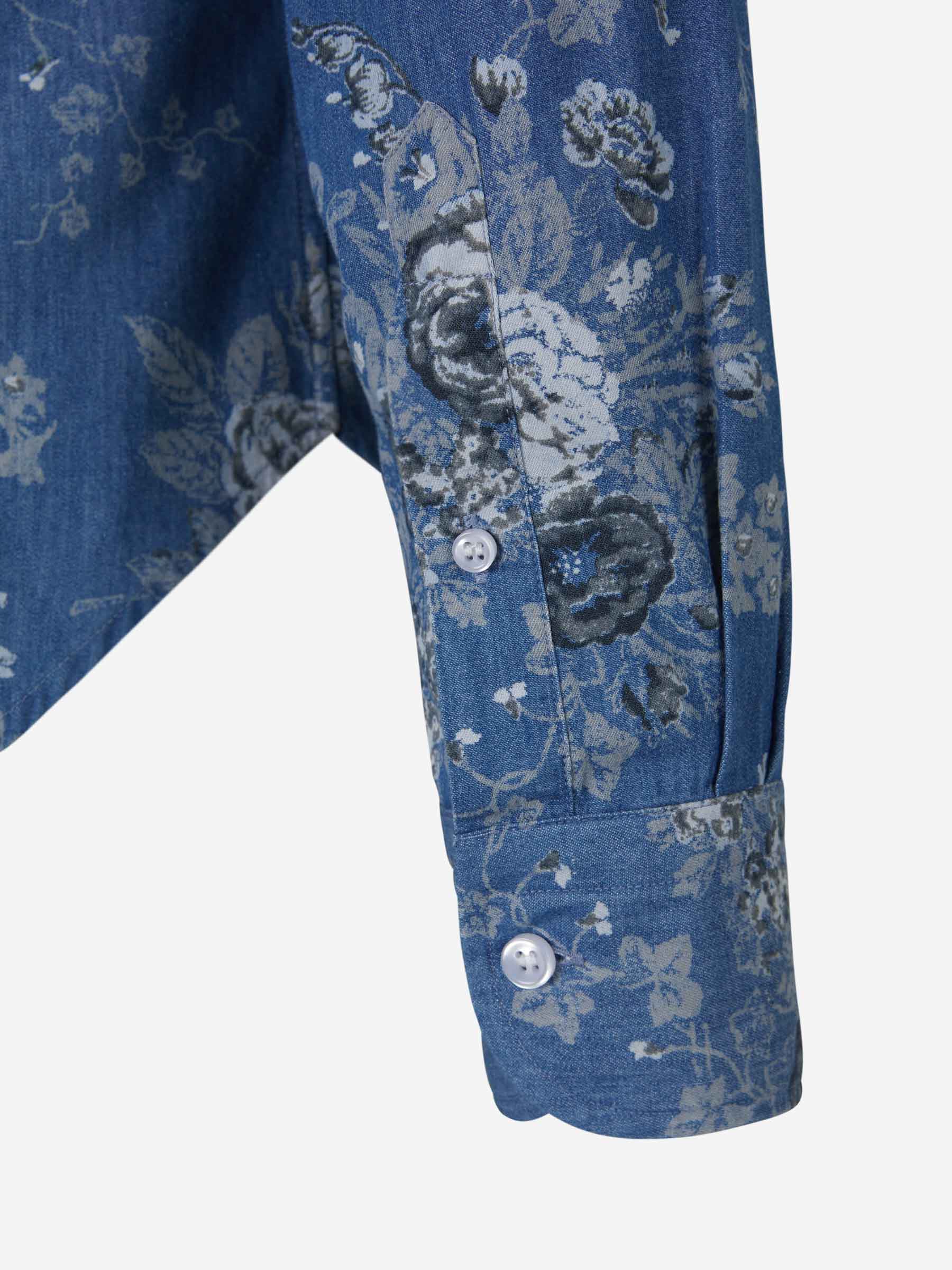 Camisa Denim Floral - Imagen 4