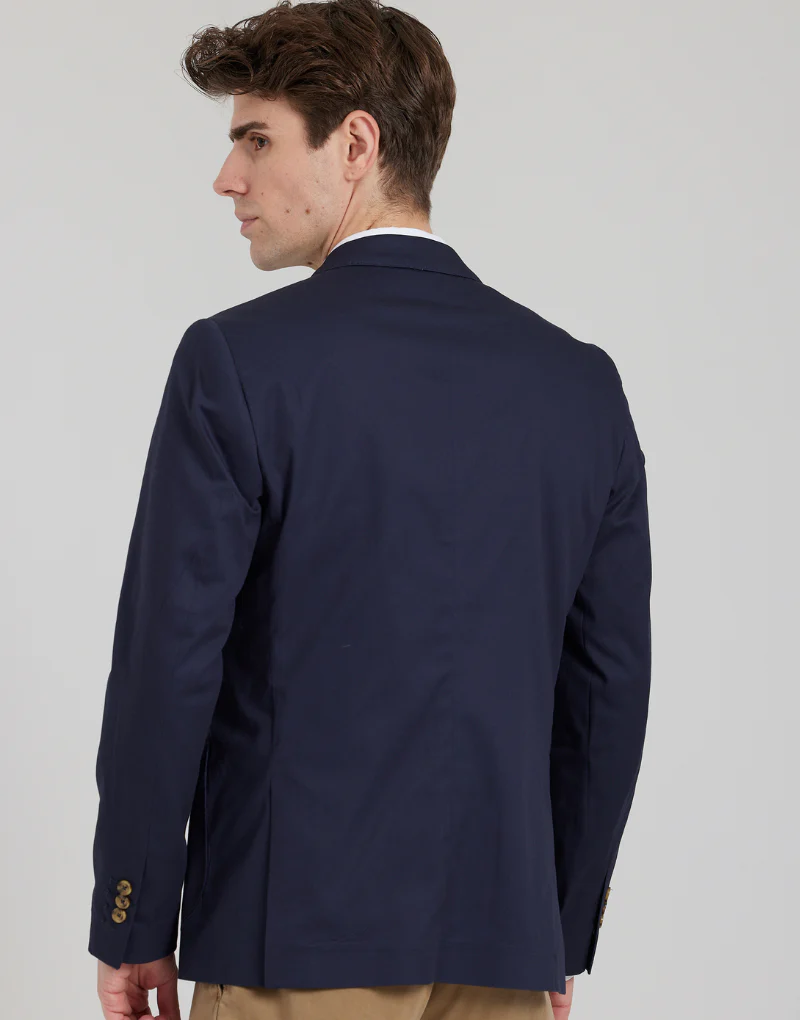 Americana algodón patch marino - Imagen 6