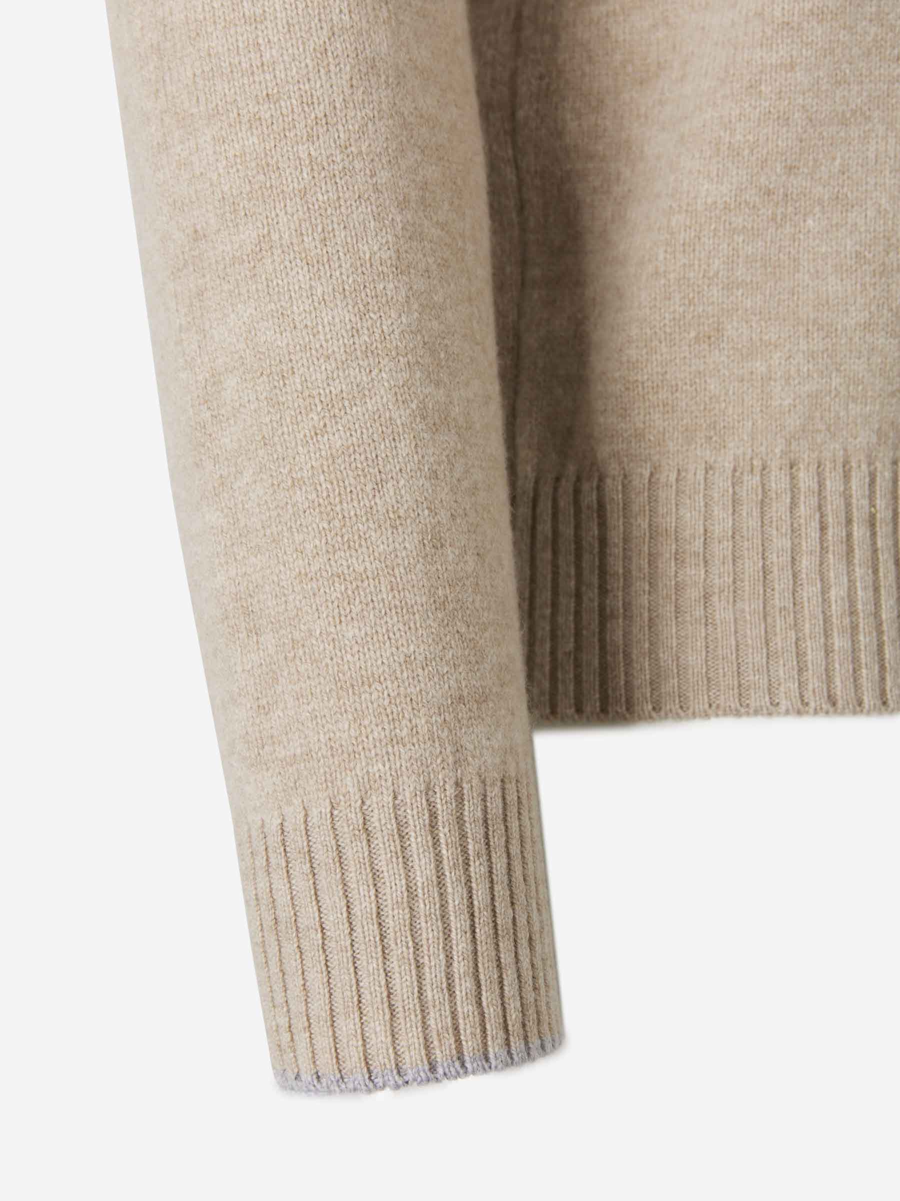 Cárdigan Cuello Contraste Lana - Imagen 4