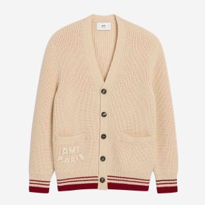 Cárdigan Ribeteada Lana