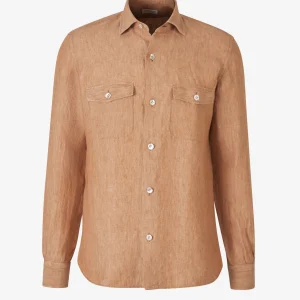 Camisa Bolsillos Lino