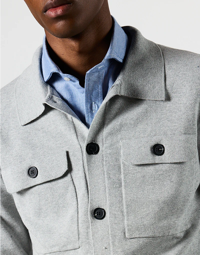 Sobrecamisa punto gris - Imagen 5