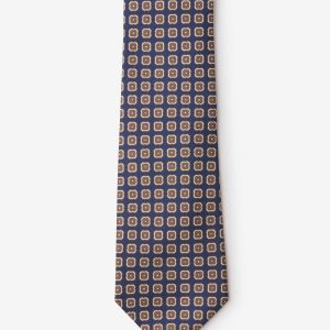 Corbata Motivo Cuadros Seda
