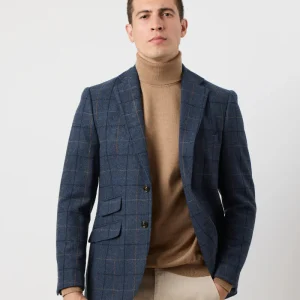 Americana cuadro ventana azul