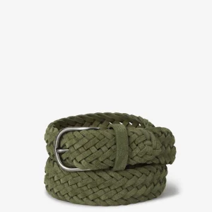 Cinturón Trenzado Piel Ante