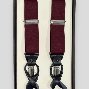 Tirante elastico liso burdeos