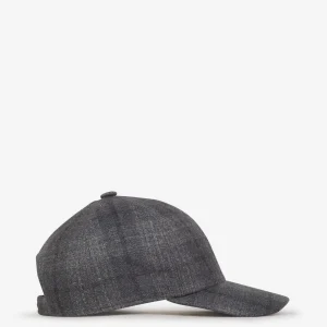 Gorra Motivo Cuadros Lana