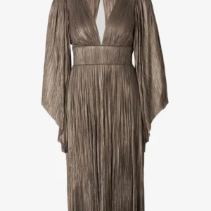 Vestido Metalizado Midi