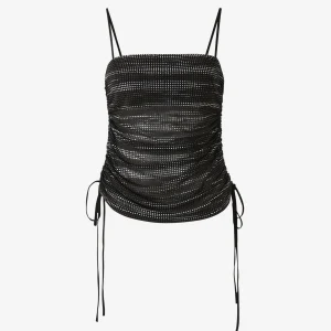 Top Fruncido Cristales