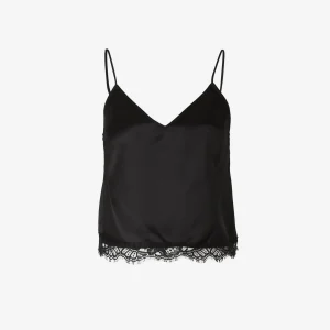 Top Satinado Cuello V