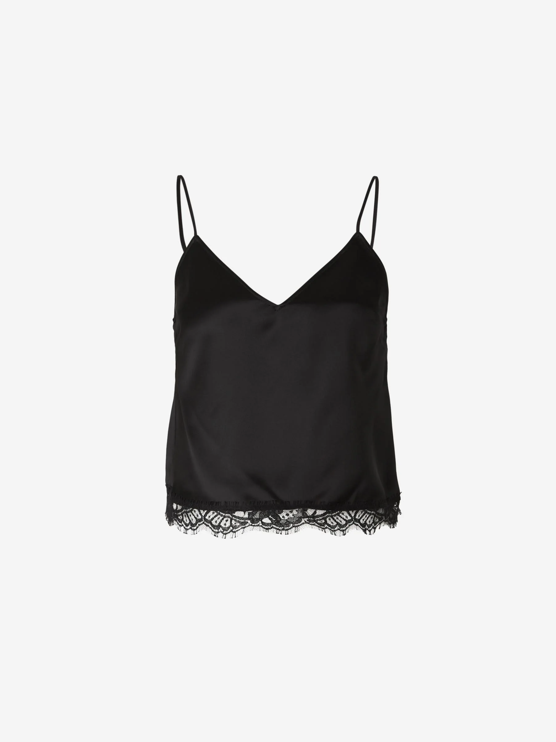 Top Satinado Cuello V