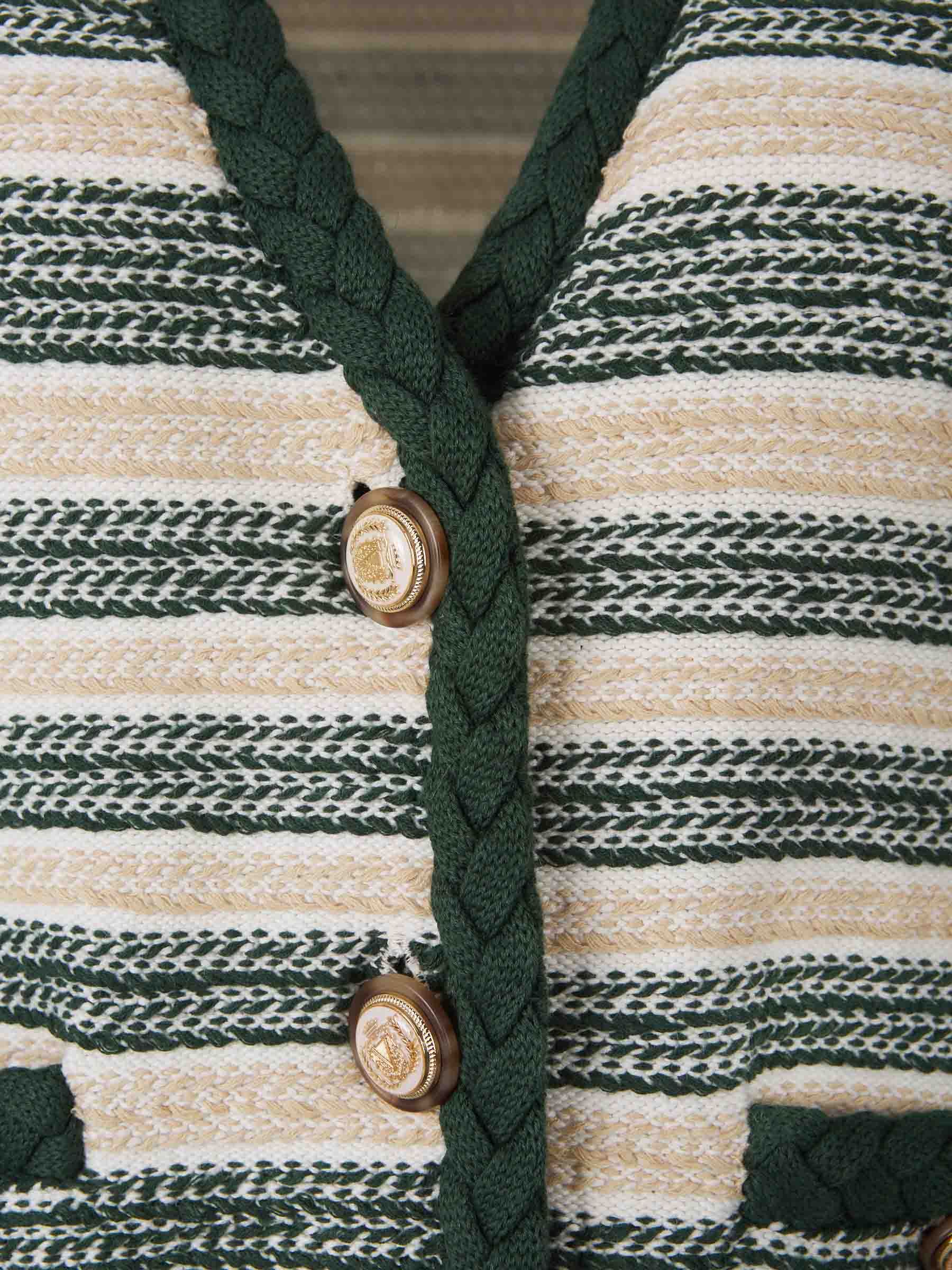 Cárdigan Motivo Rayas - Imagen 3