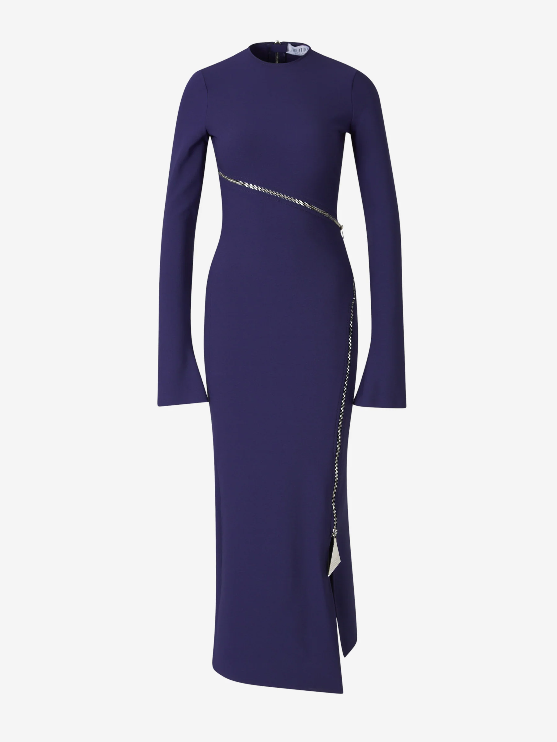 Vestido Midi con Cremalleras