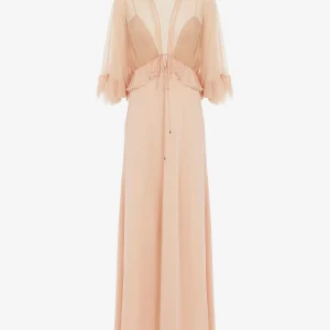 Vestido Maxi Satén de Crepé