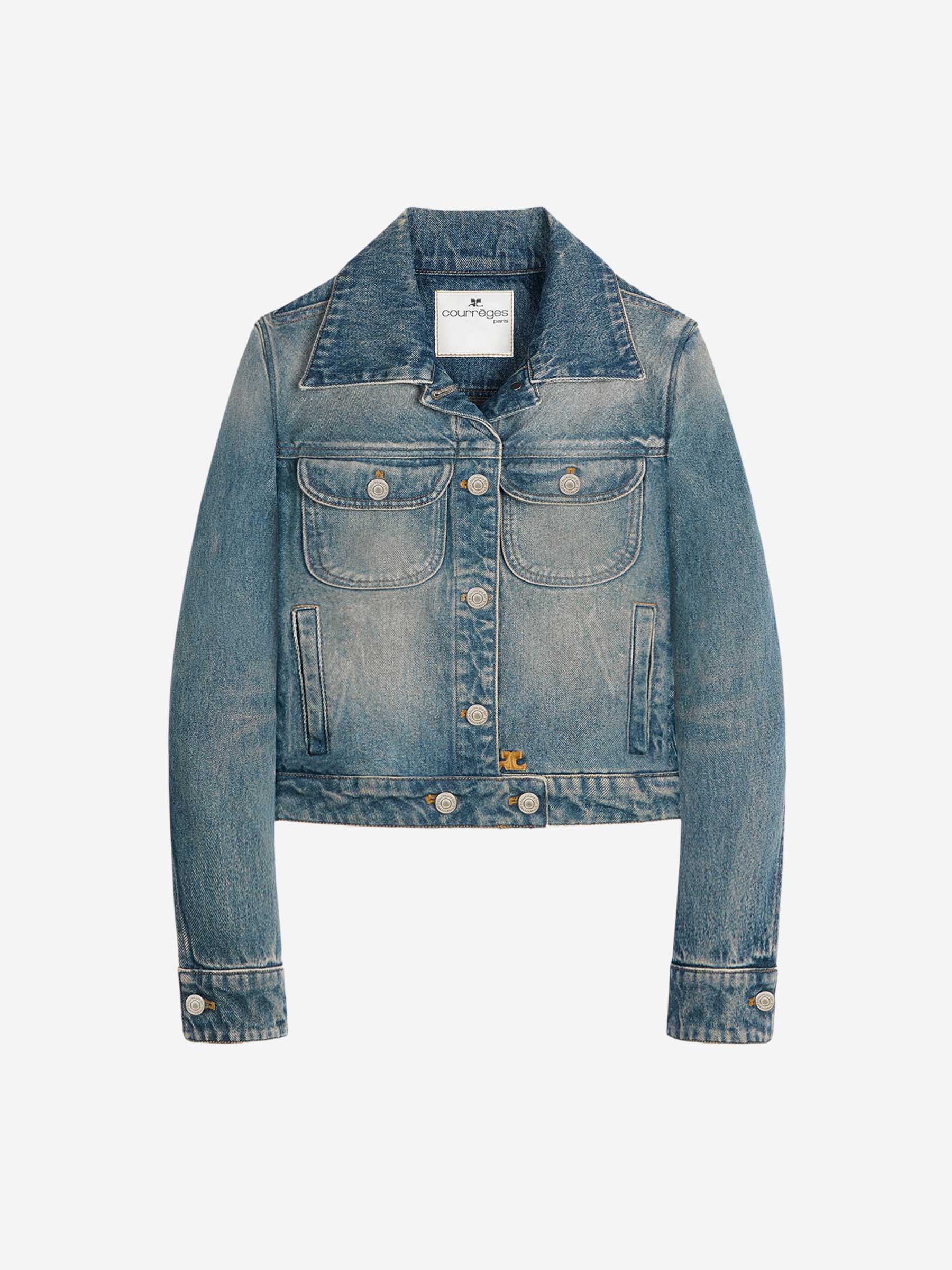Chaqueta Cropped Denim