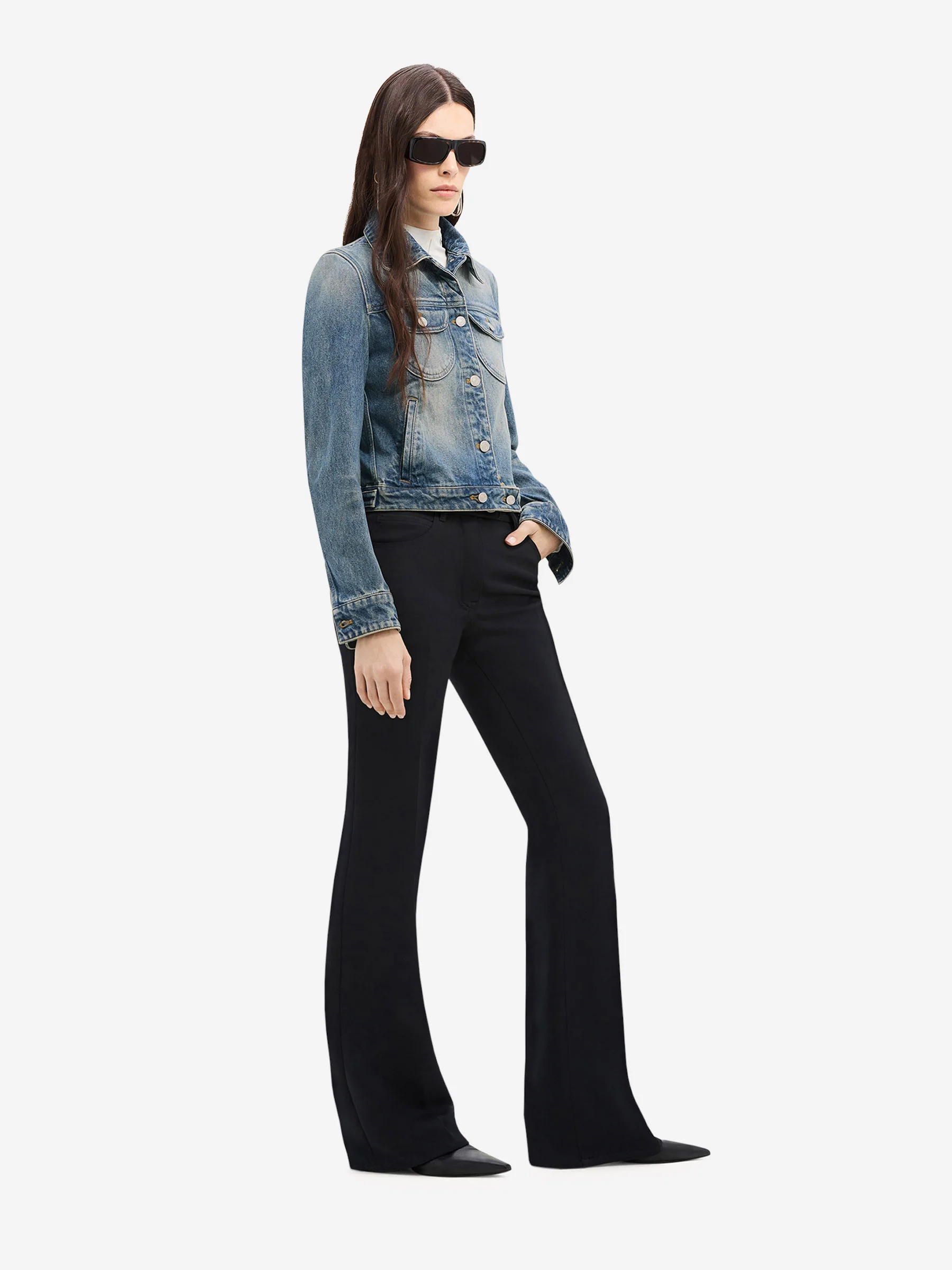 Chaqueta Cropped Denim - Imagen 3