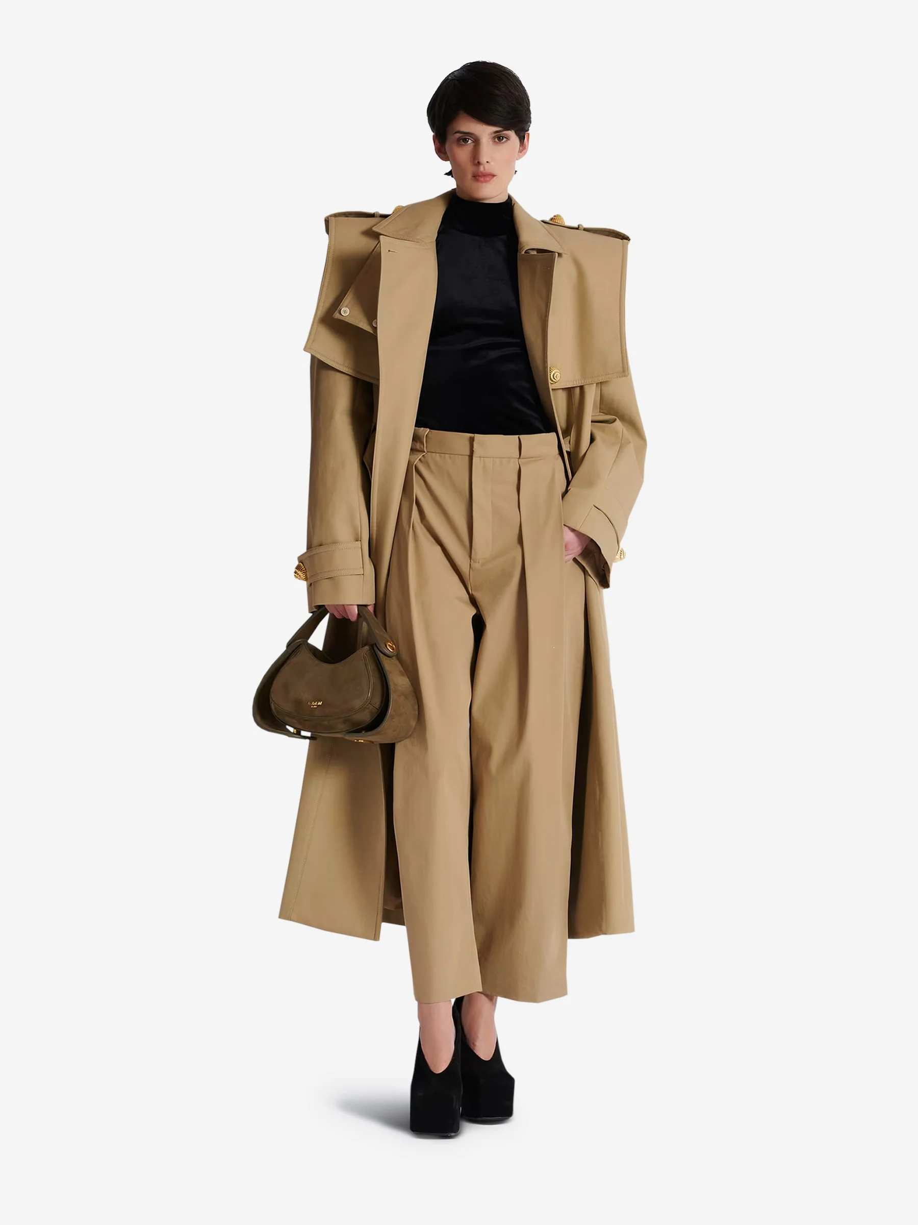 Pantalones Plisado Algodón - Imagen 5