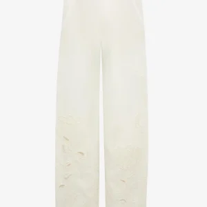 Pantalones Bordado Lino