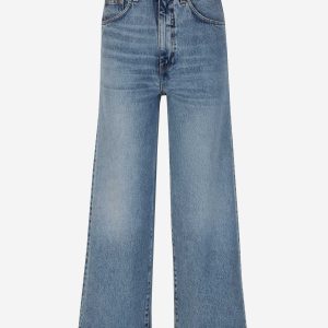 Jeans Wide Leg Algodón