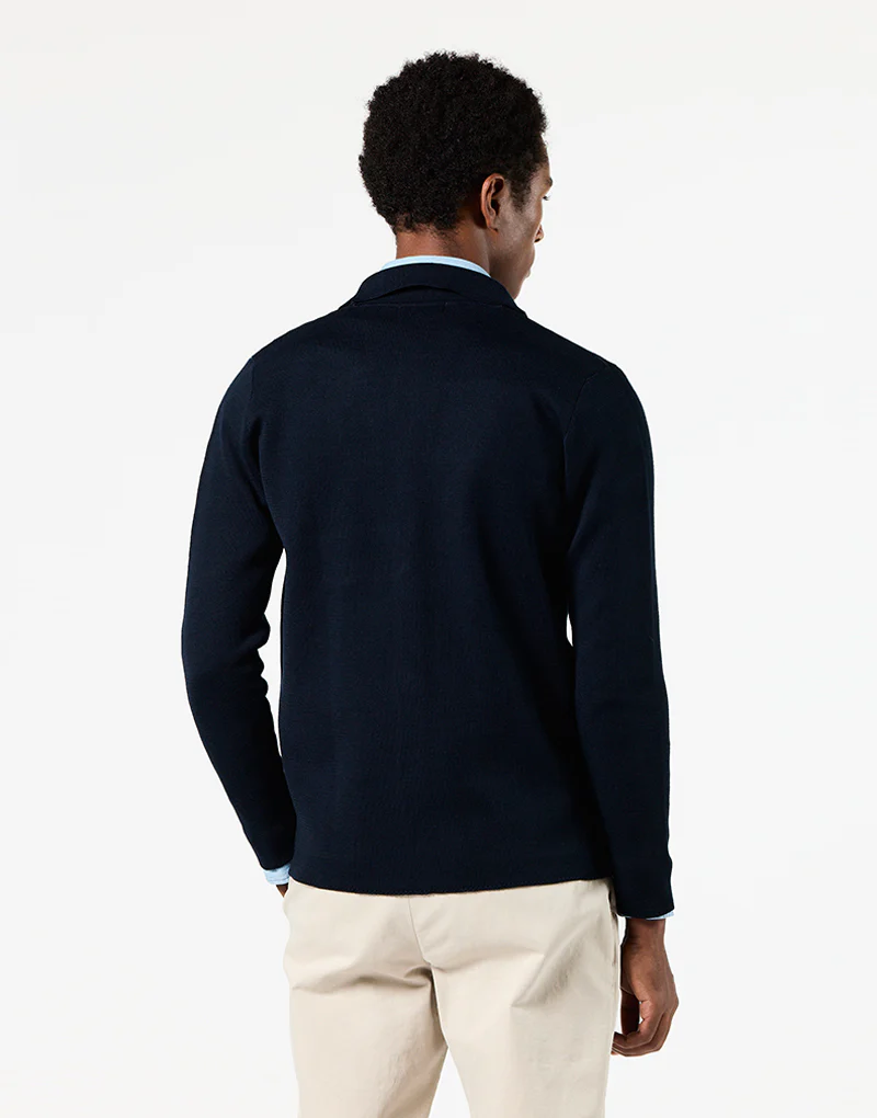 Blazer de punto azul marino - Imagen 5