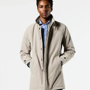 Gabardina Acolchada Color Piedra