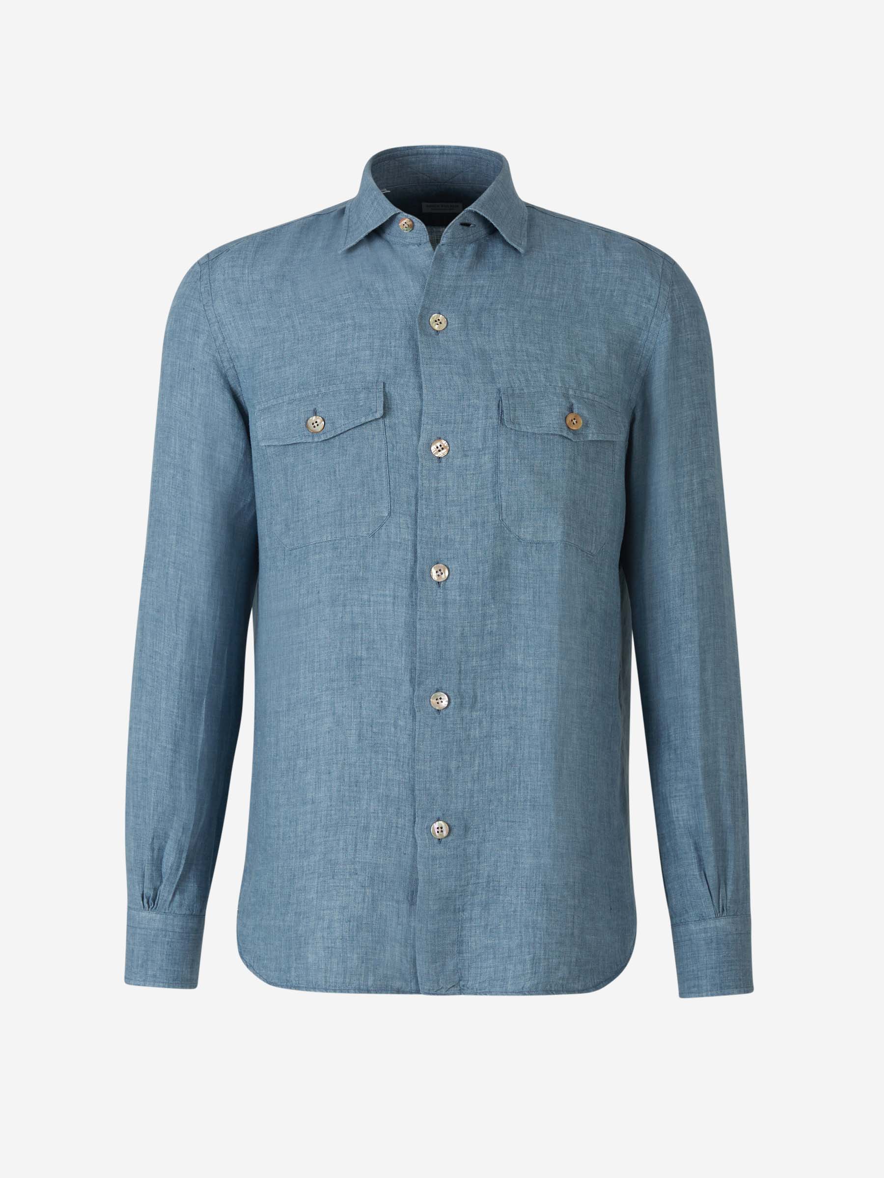 Camisa Bolsillos Lino