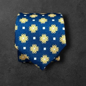 Corbata marino cruz amarilla