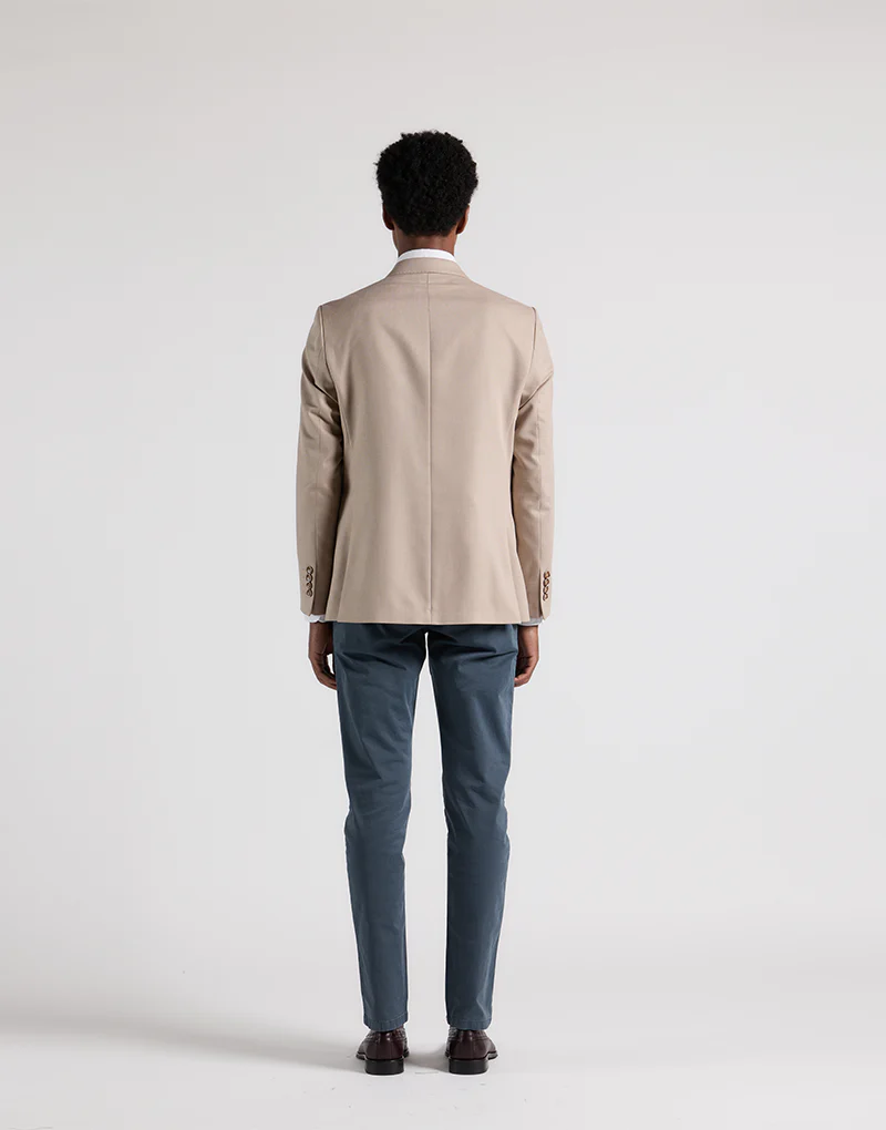 Americana estructura solapa pico beige - Imagen 6