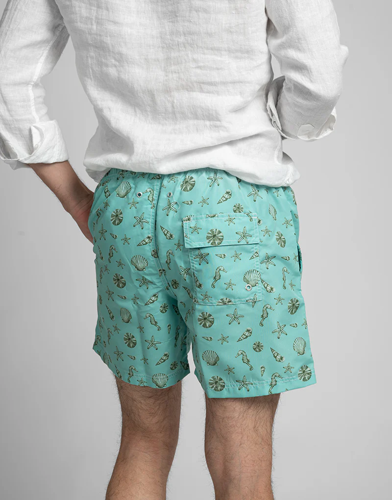 Bañador caballito de mar verde agua - Imagen 3