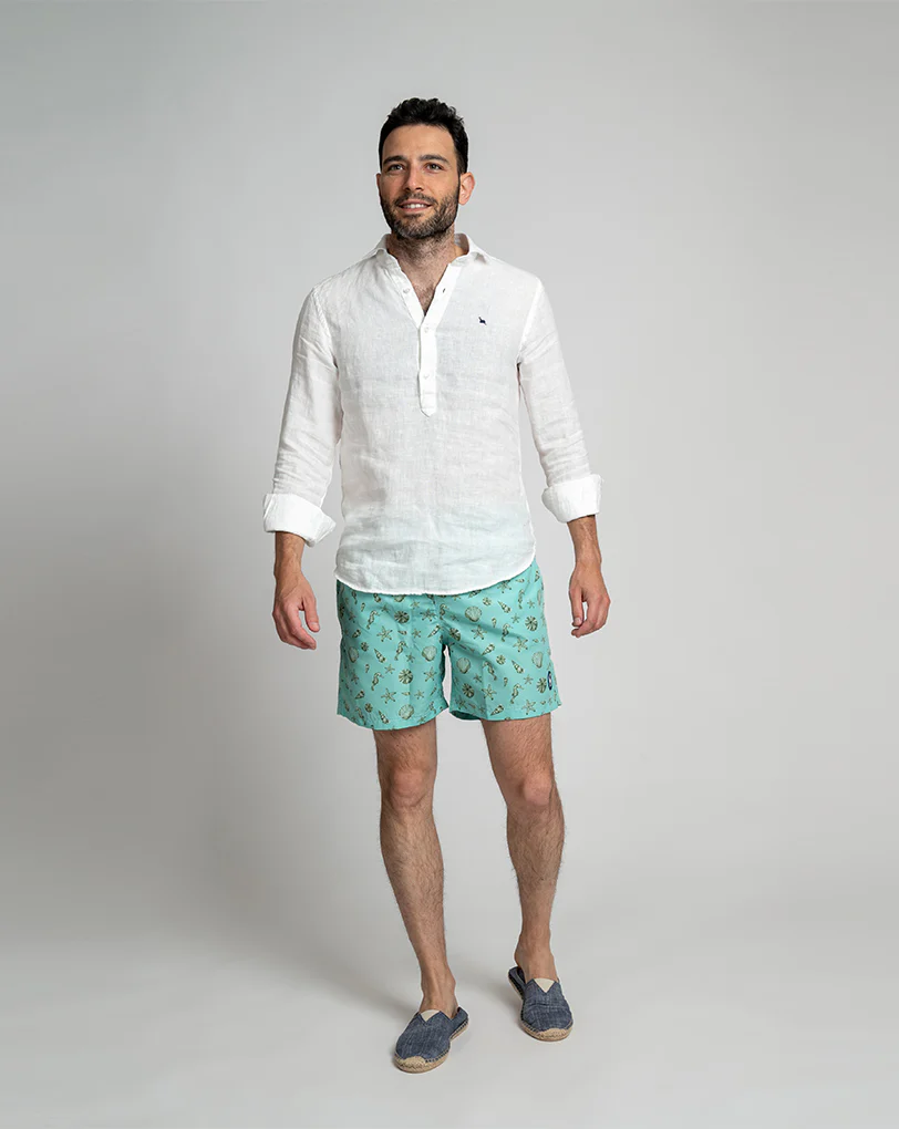 Bañador caballito de mar verde agua - Imagen 4