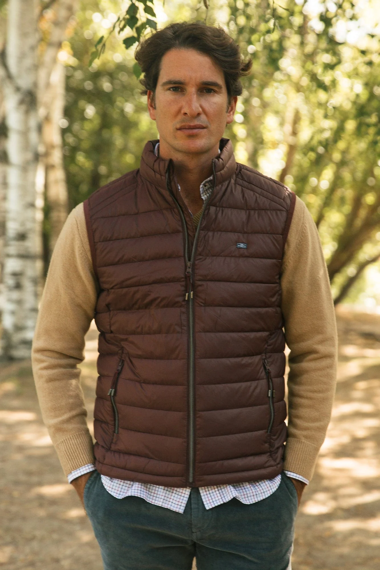 The Chaleco Acolchado Grana