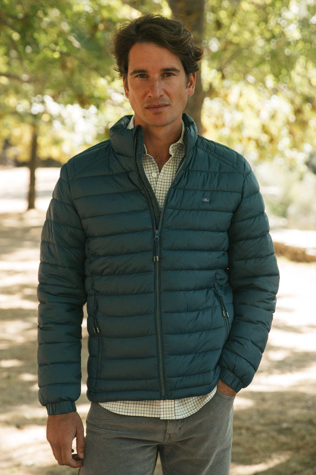 The Chaqueta Acolchada Azul Petroleo