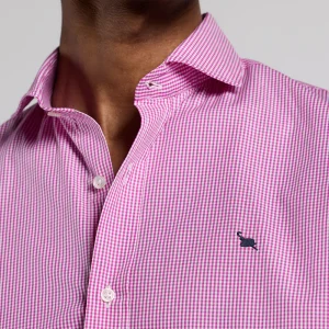 Camisa italia cuadros vichy grosella