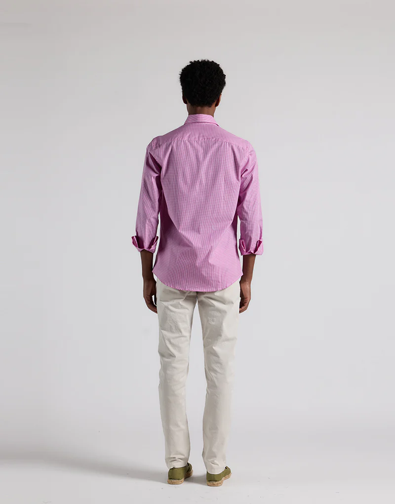 Camisa italia cuadros vichy grosella - Imagen 6