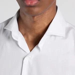 Camisa elastic lisa blanca