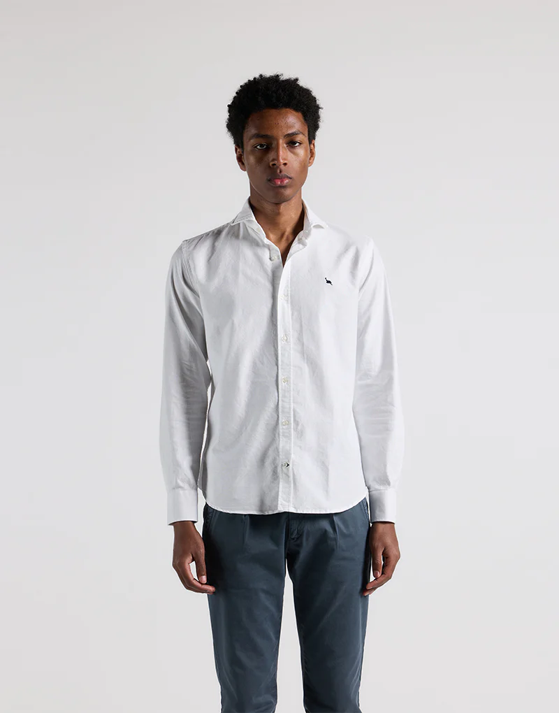 Camisa italia oxford lisa blanca - Imagen 3