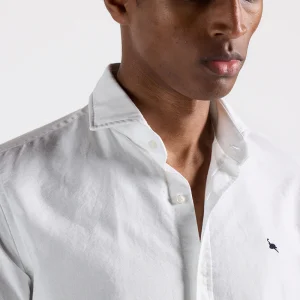 Camisa italia oxford lisa blanca