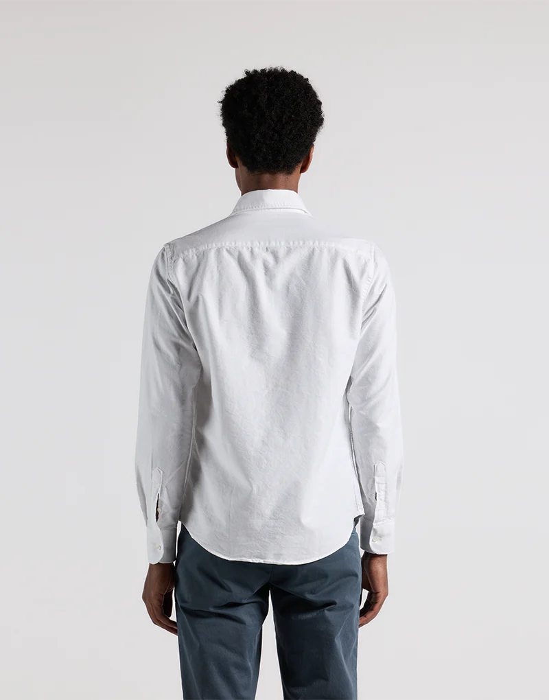 Camisa italia oxford lisa blanca - Imagen 5