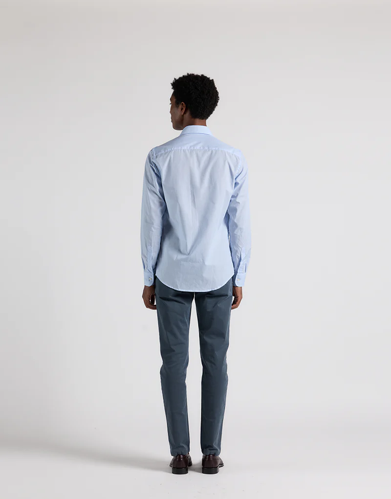 Camisa mil rayas azul celeste - Imagen 7