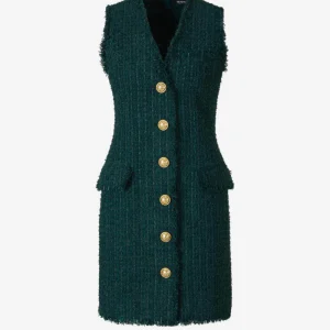 Vestido Tweed Deshilachado