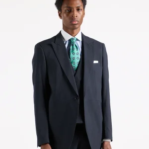 Chaqué liso gris marengo chaleco cruzado