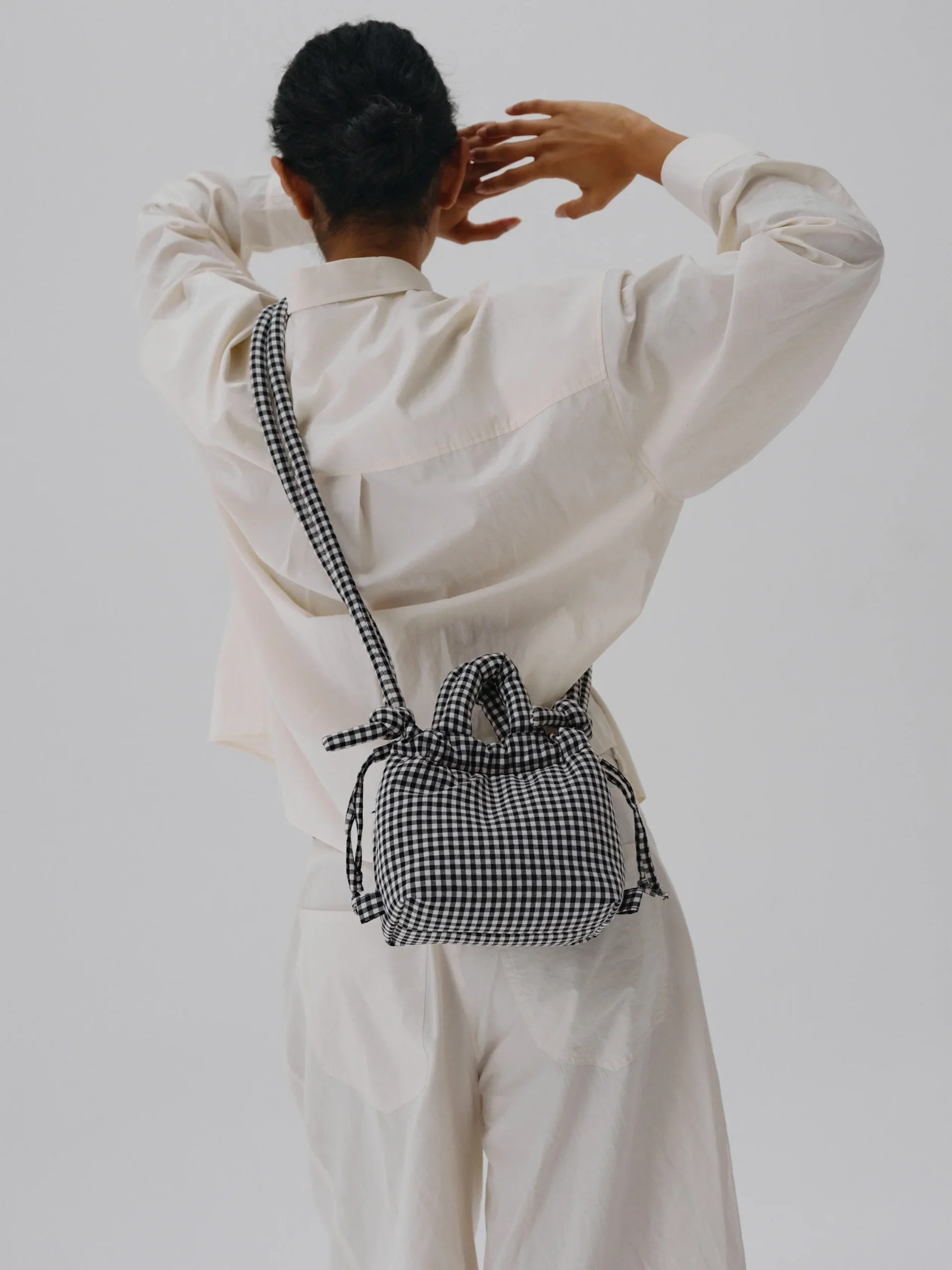 Micro Ona soft bag - vichy black (limited) - Imagen 3