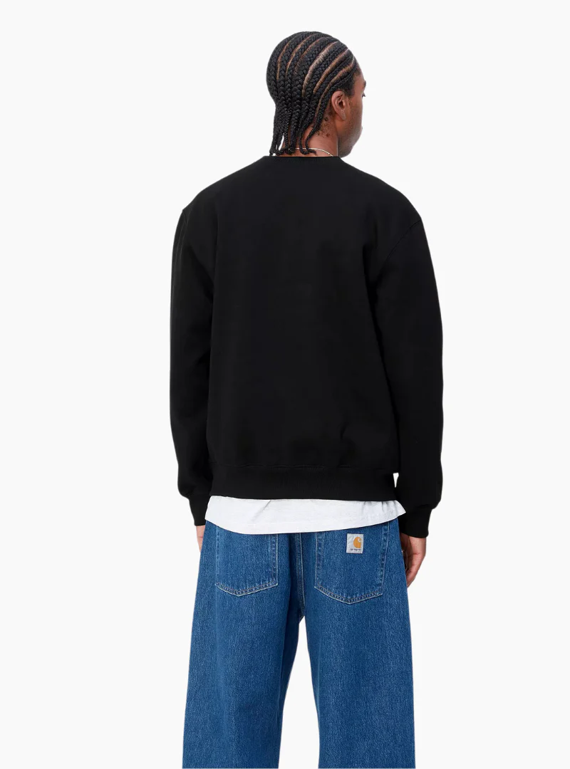 Sudadera Carhartt - black / white - Imagen 4