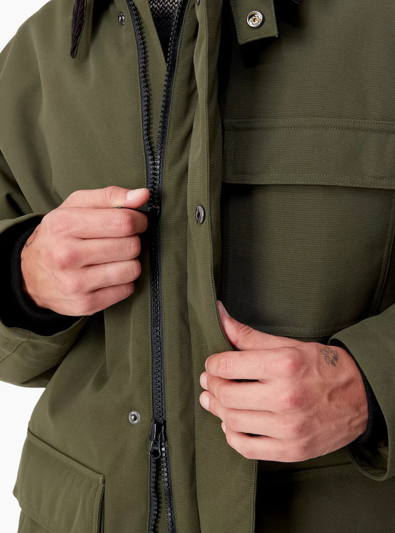 Abrigo Clarton - office green / black - Imagen 3