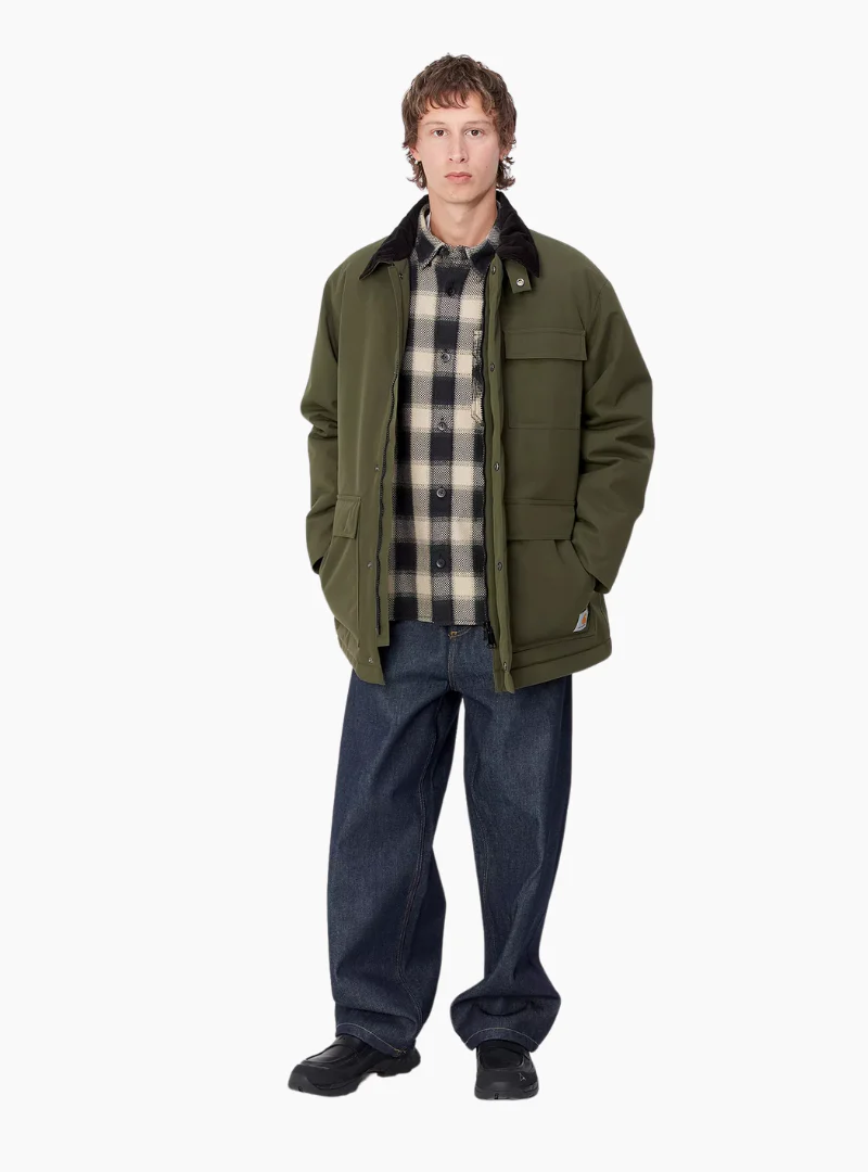 Abrigo Clarton - office green / black - Imagen 6