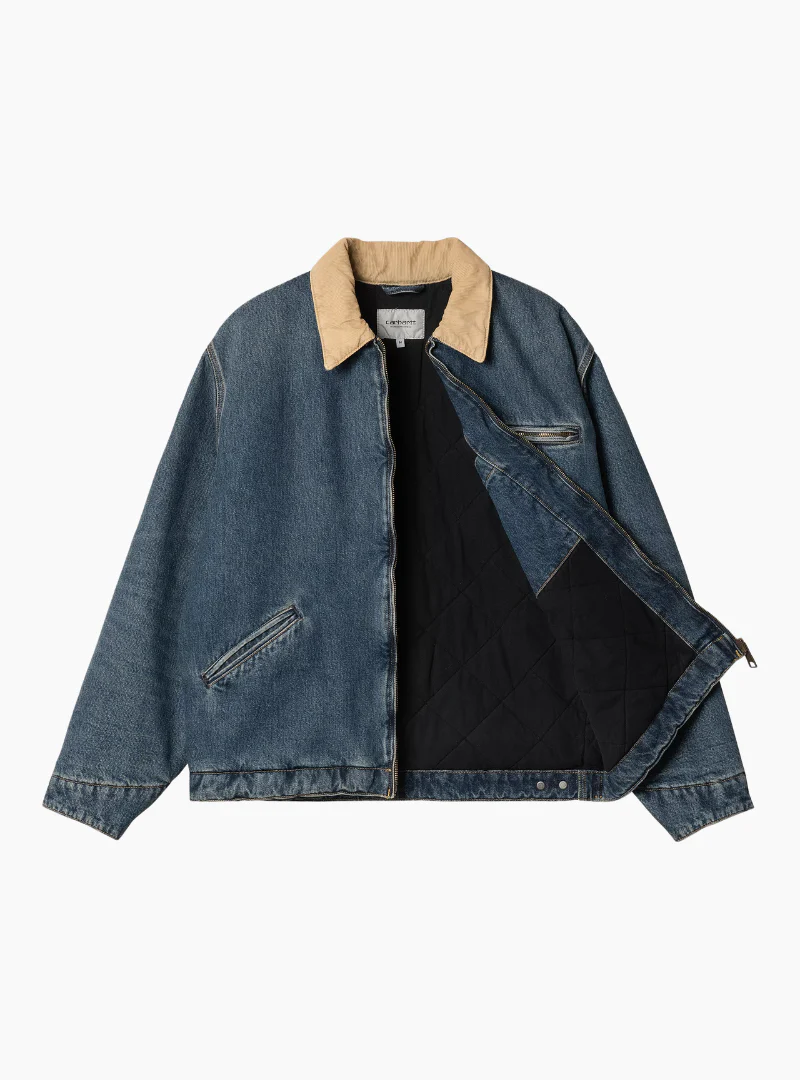 Cazadora OG Detroit - blue / dusty h. brown (worn used wash) - Imagen 6