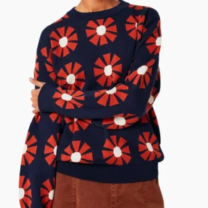 Jersey jacquard Flower