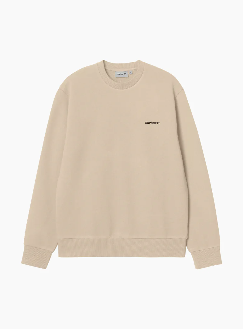 Sudadera Script Embroidery - wall / black