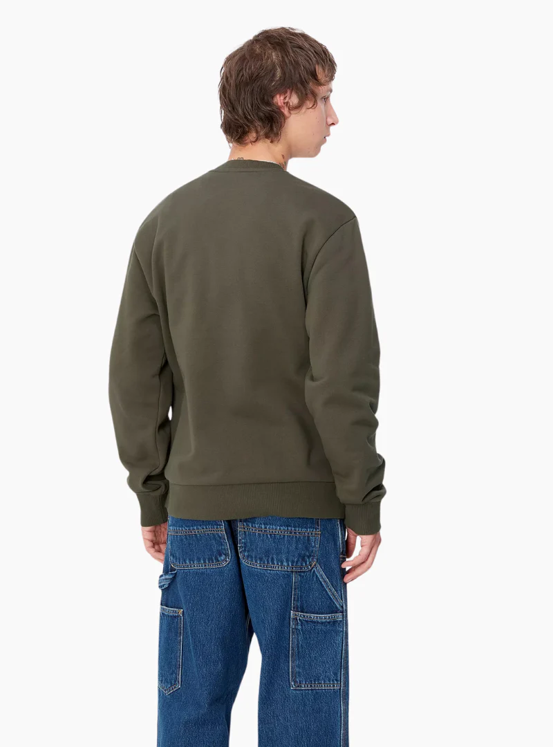 Sudadera Script Embroidery - cypress / white - Imagen 4