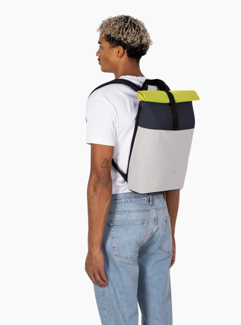 Mochila Hajo Mini Lotus - dark Navy - Light Grey - Imagen 3